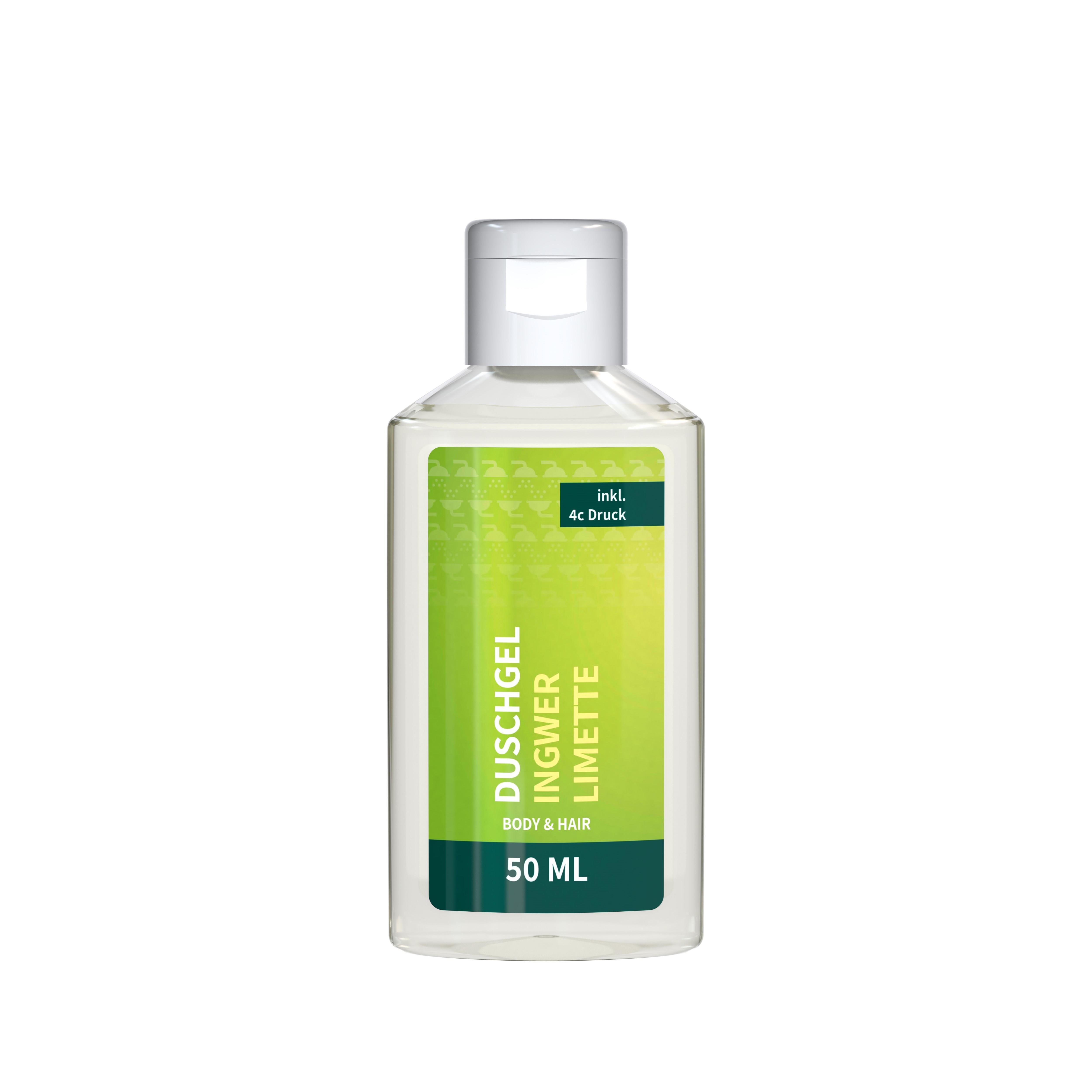 50 ml Flasche - Duschgel Ingwer-Limette - Body Label