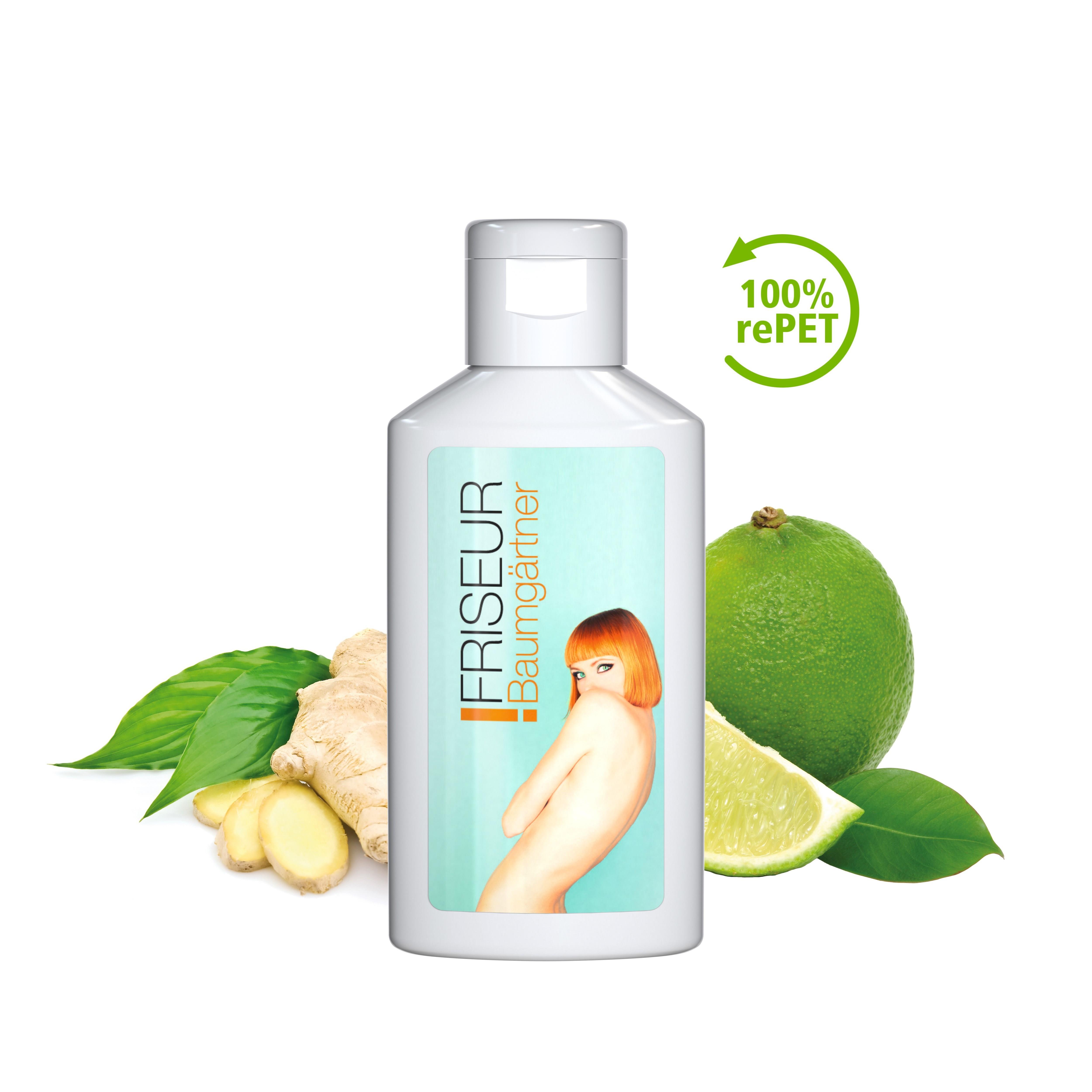 50 ml Flasche - Handbalsam ´Ingwer-Limette´ - Body Label