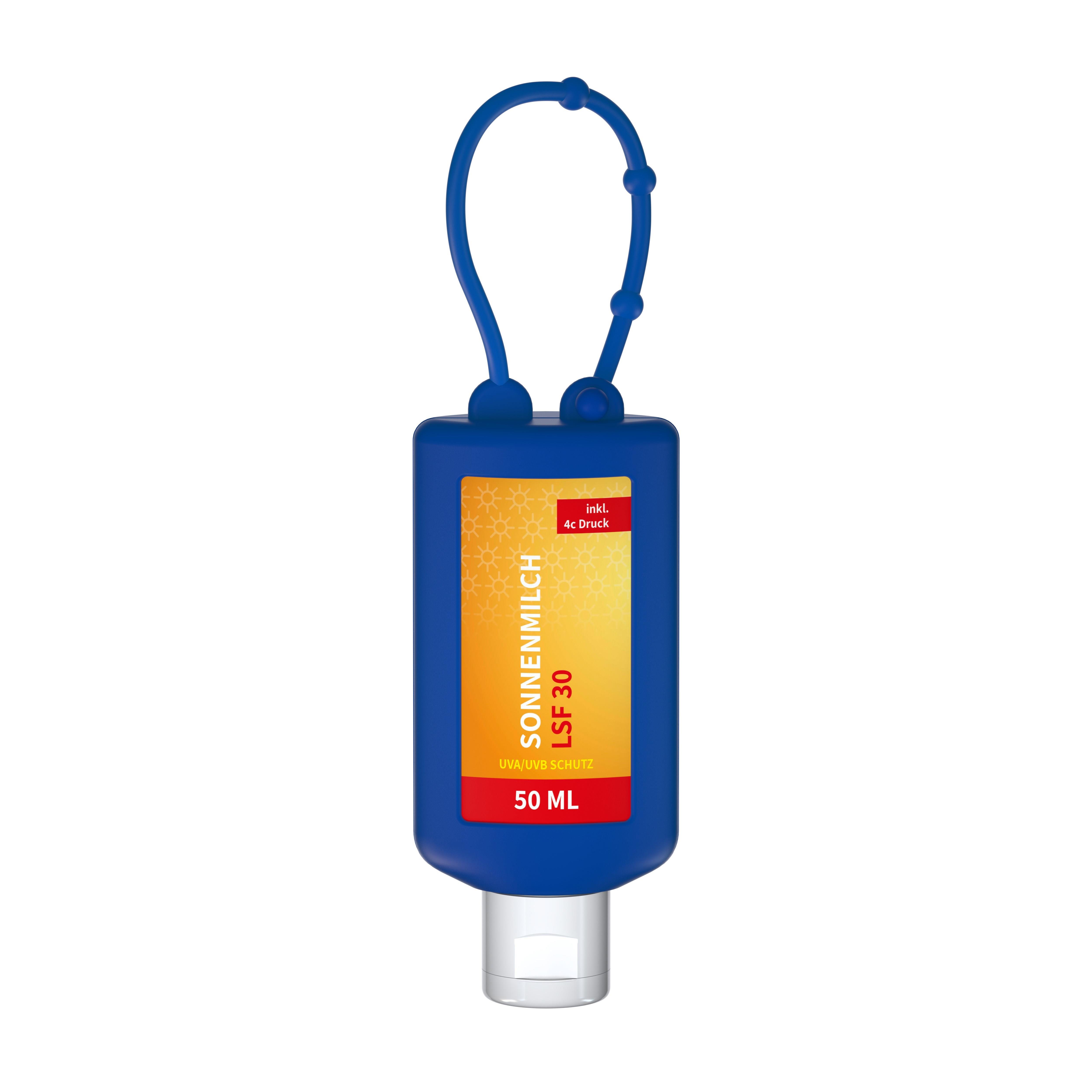 50 ml Bumper blau - Sonnenmilch LSF 30 - Body Label