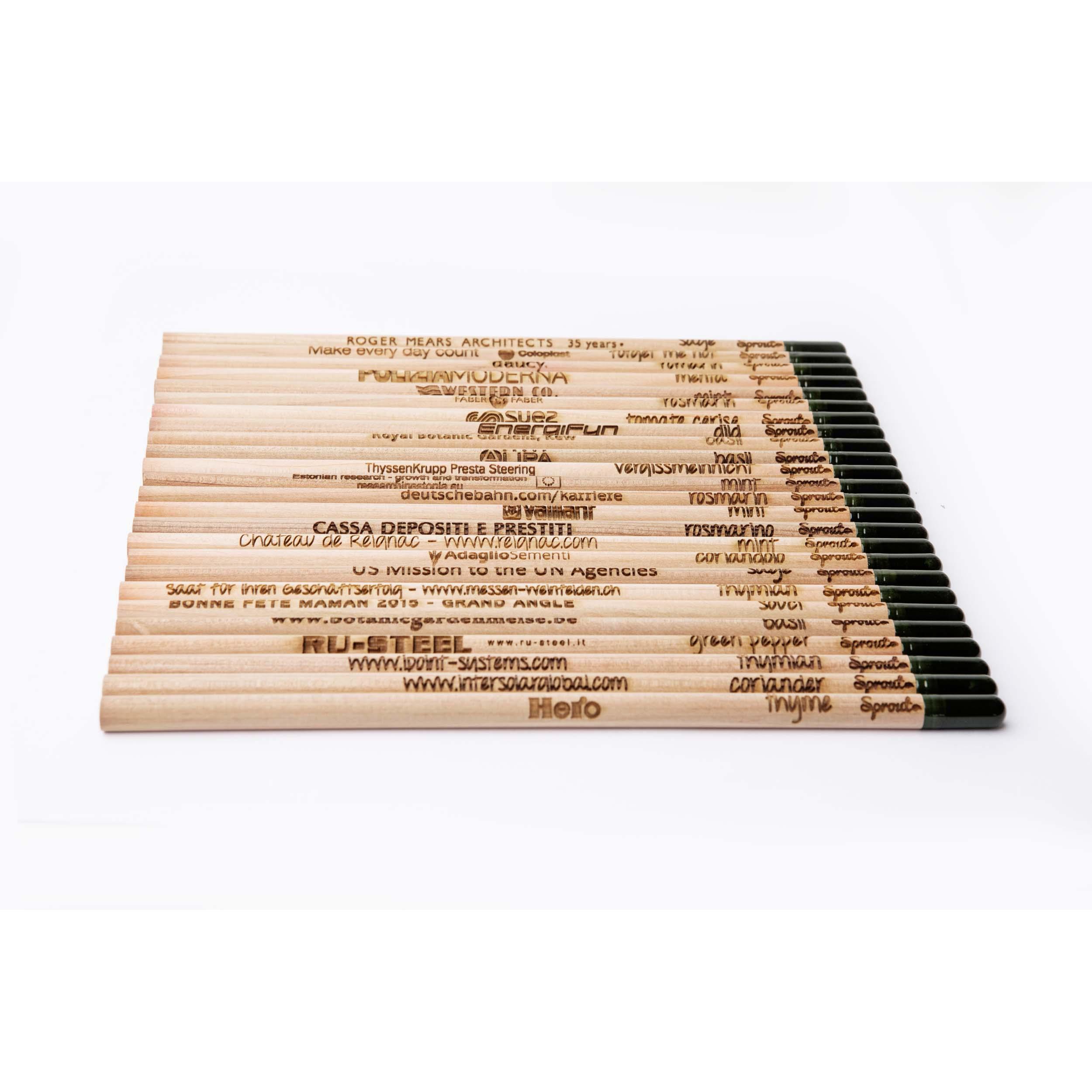 SPROUT - Farbstift mit kleinem Standard Ansteckkärtchen