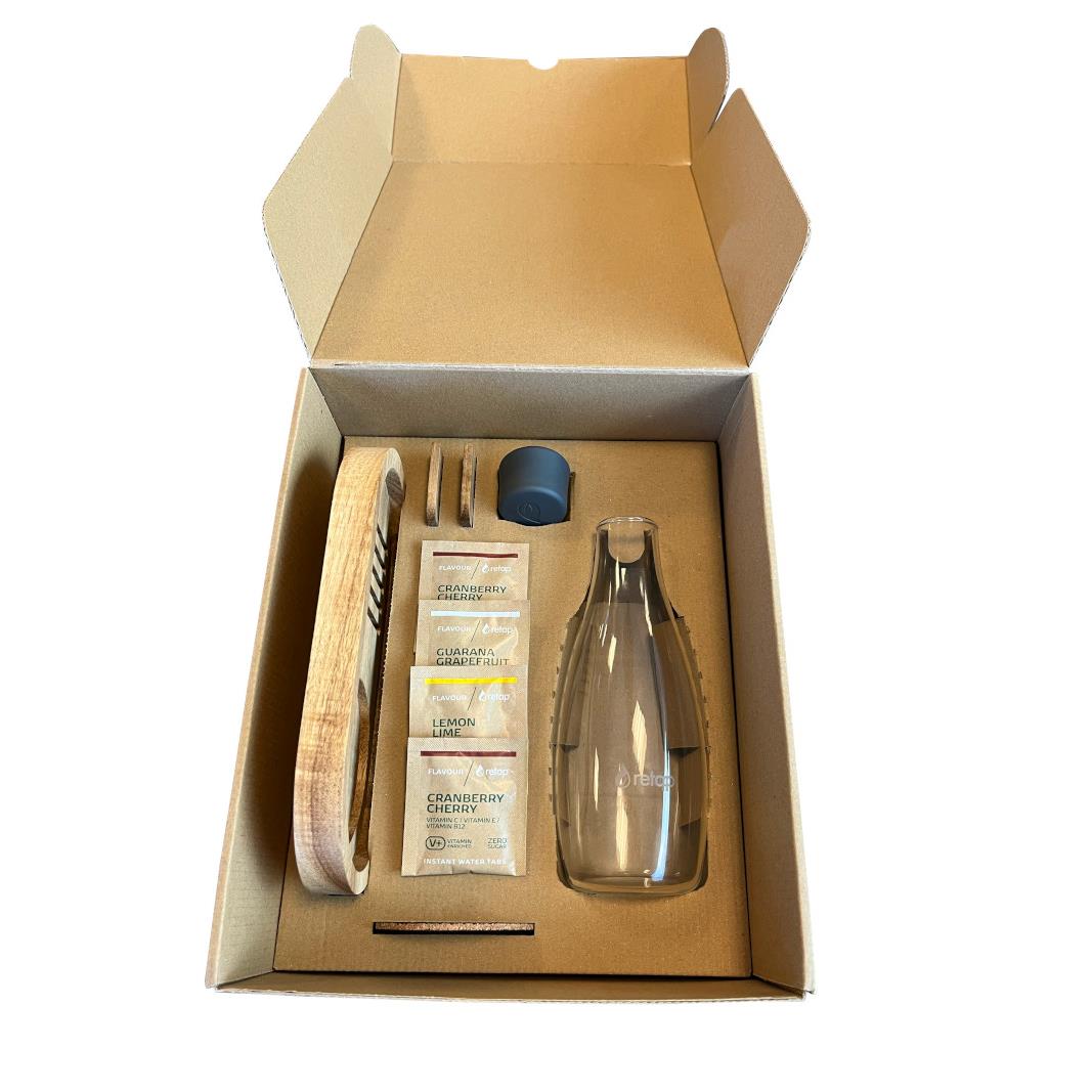 RETAP - Wooden Tray Set mit 0,8 Liter GO bottle