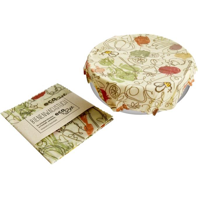 ecoBee - Bienenwachstuch S  - Kundendesign mit Banderole im Kundendesign