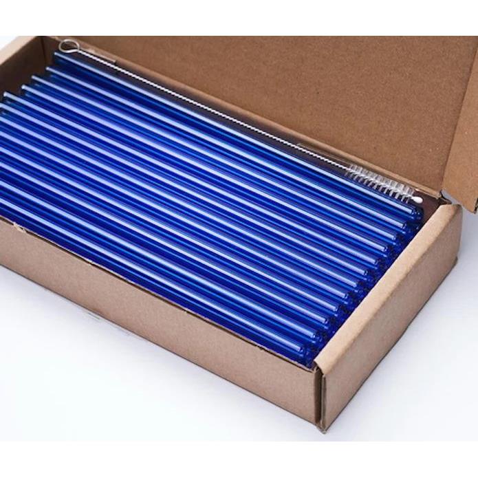 ecotaste - Trinkhalmbox 50er Glas farbig