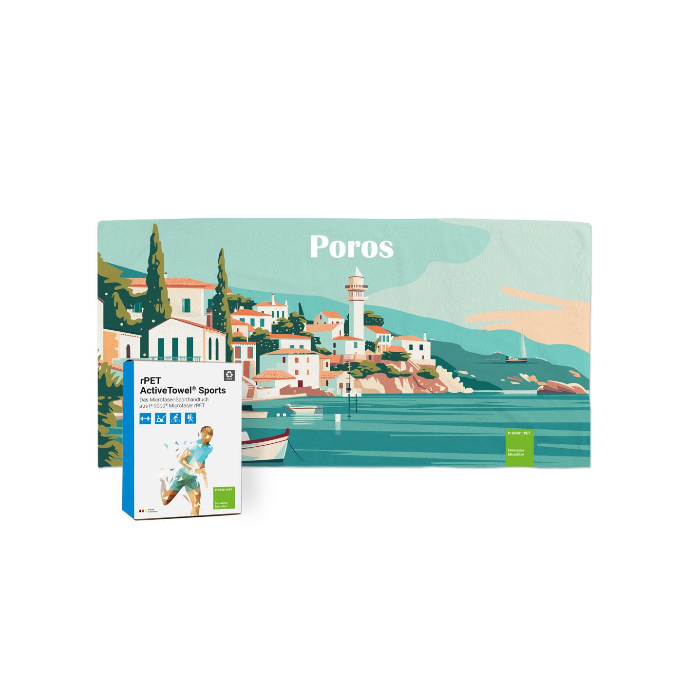 rPET ActiveTowel® Sports 80x40 cm in Faltschachtel, All-Inklusive-Paket