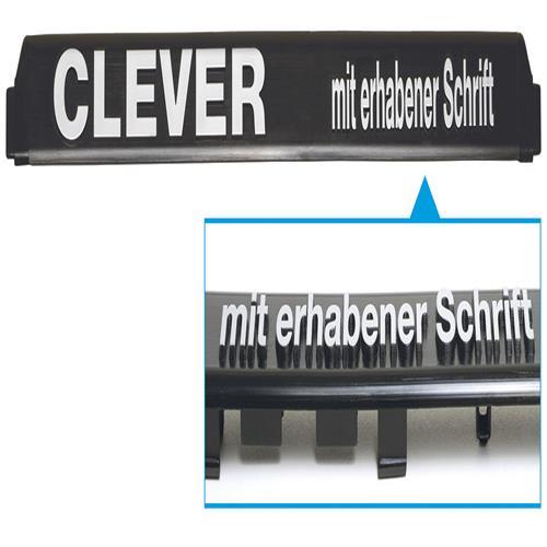 Clever 3 mit erhabener Schrift
