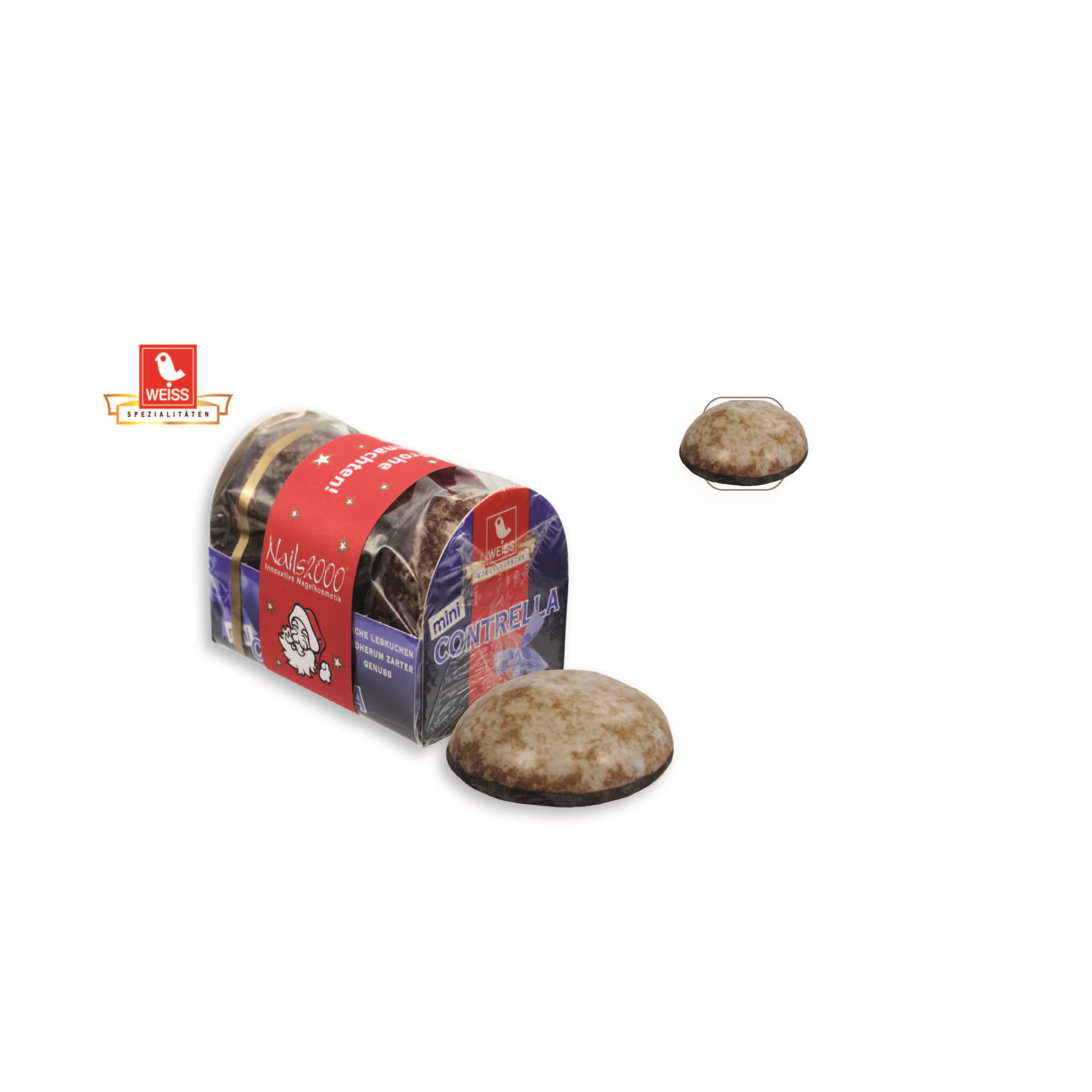 4er Lebkuchenbox,   4 Stück, Inhalt: Weiss Lebkuchen Mini-Contrella