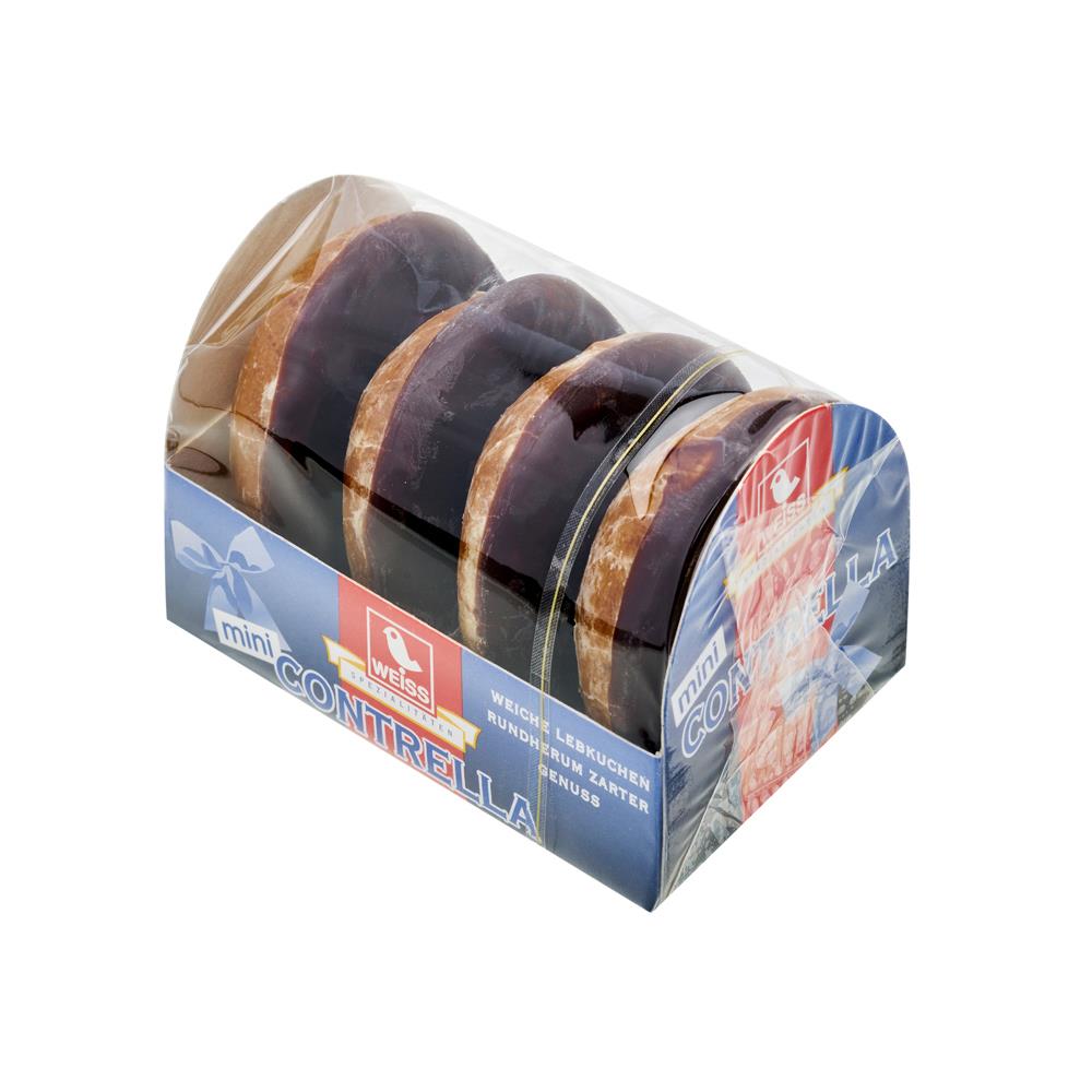 4er Lebkuchenbox,   4 Stück, Inhalt: Weiss Lebkuchen Mini-Contrella