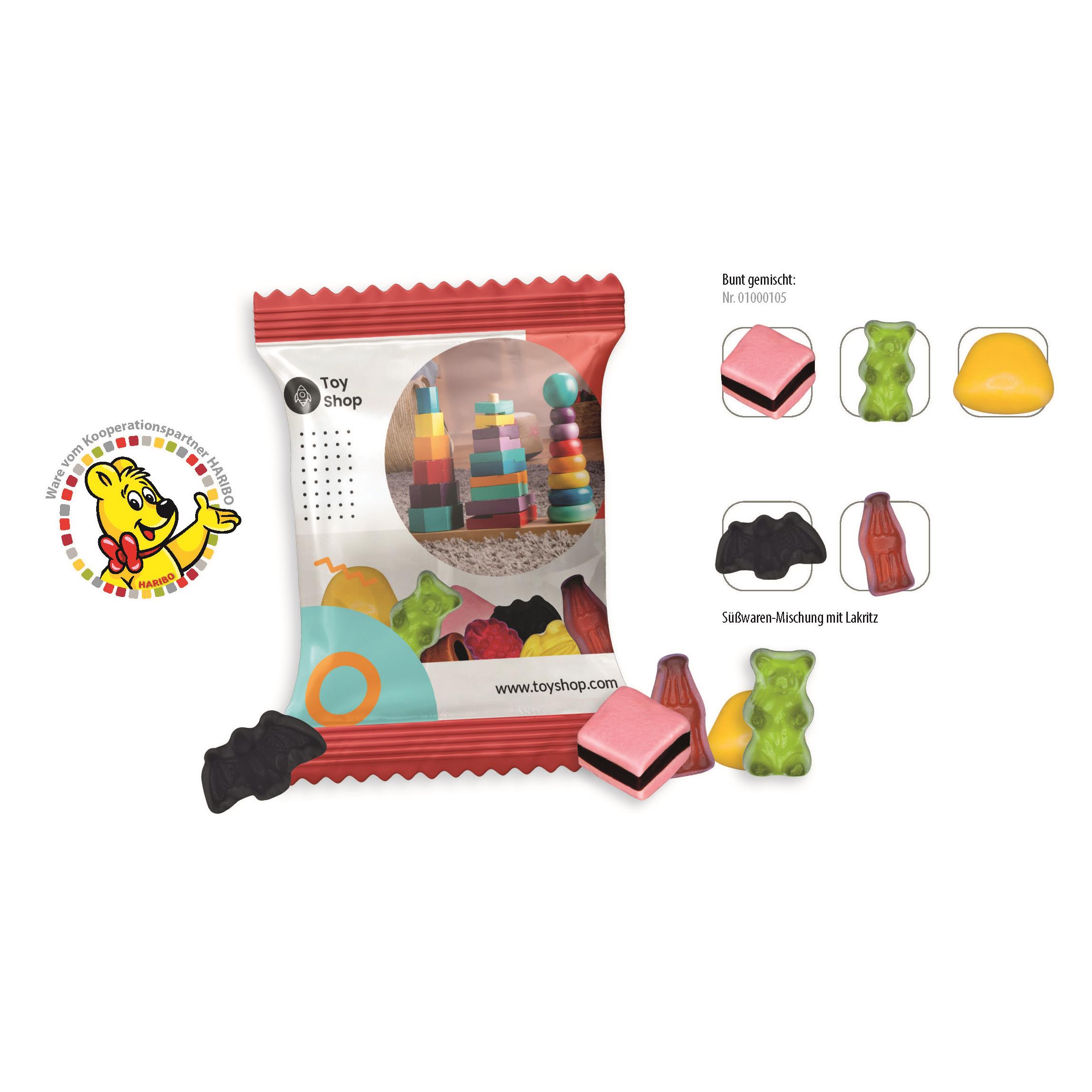 HARIBO Mini Color-Rado Werbetüte,   10 g, Inhalt: HARIBO Mini-Color-Rado