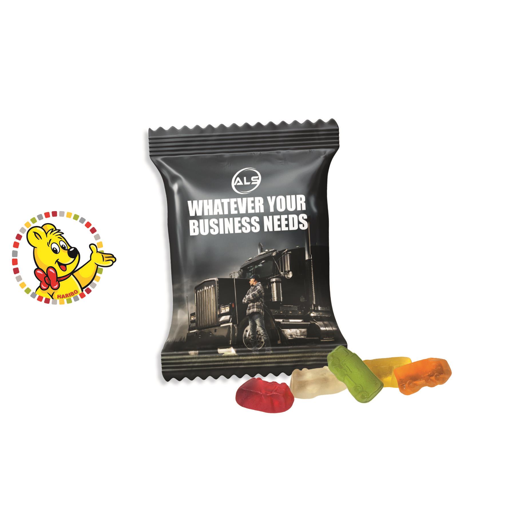HARIBO Standardformen Werbetüte,   10 g, Inhalt: HARIBO LKWs