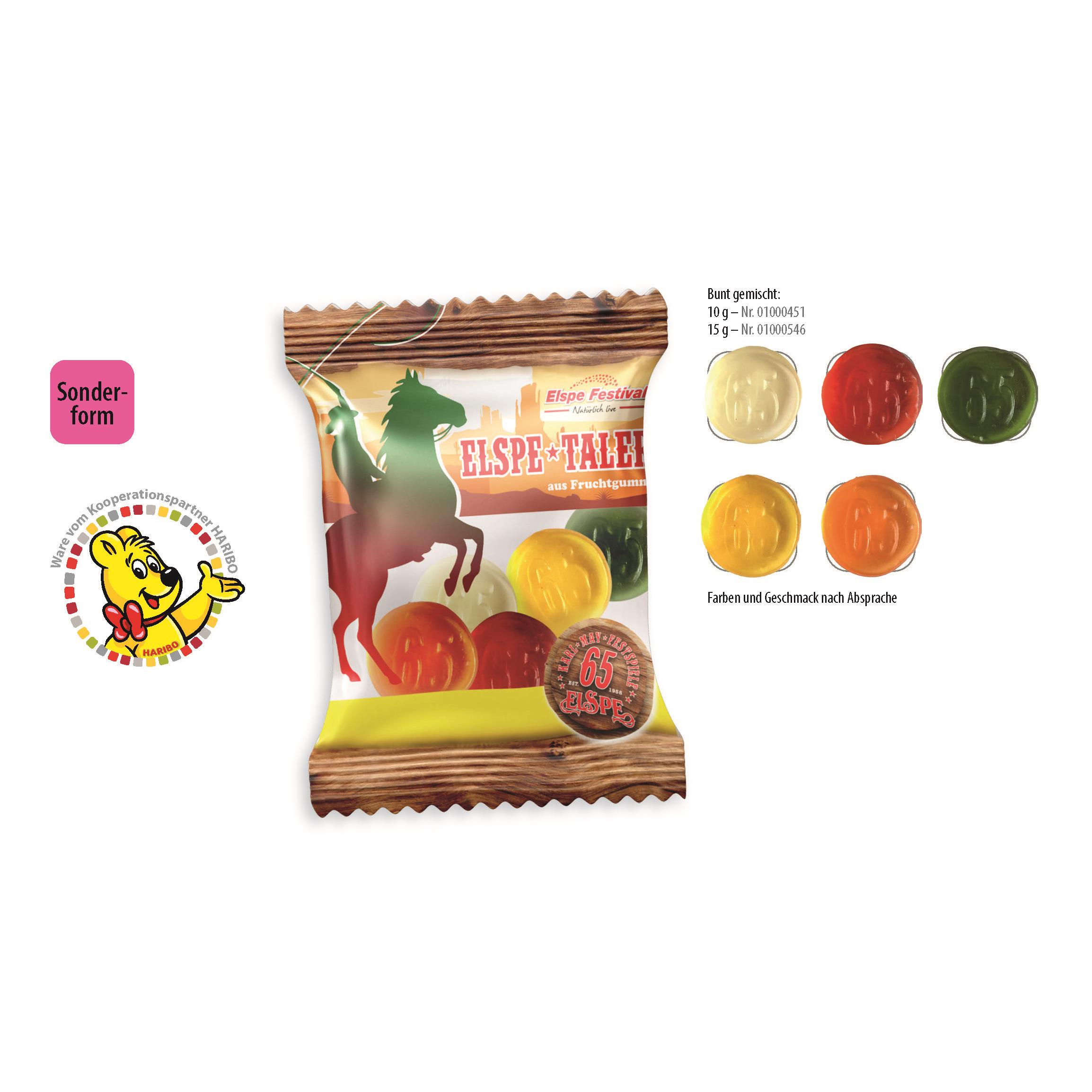 HARIBO individuelle Sonderform Werbetüte,   15 g, Inhalt: HARIBO Individuelle Sonderform