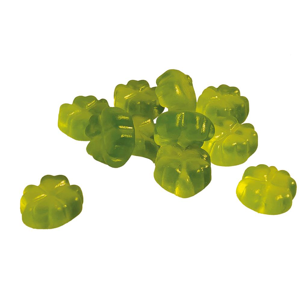 Fruchtgummi Kleeblatt Werbetüte,   10 g, Inhalt: Kleeblatt