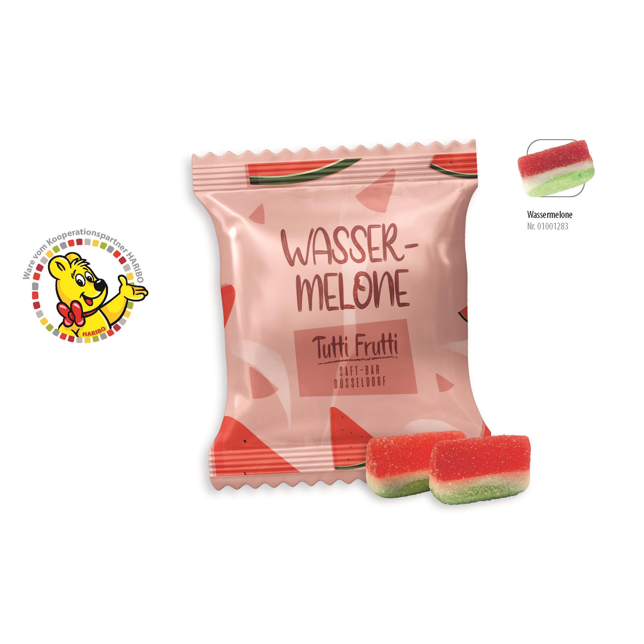 HARIBO Wassermelonen Werbetüte,   2 Stück, Inhalt: HARIBO Wassermelonen