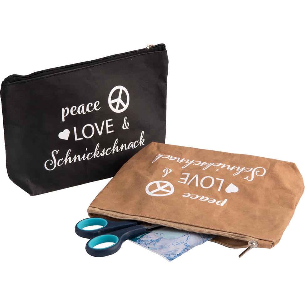 Eco-Ziptasche (Waschpapier in Lederoptik)