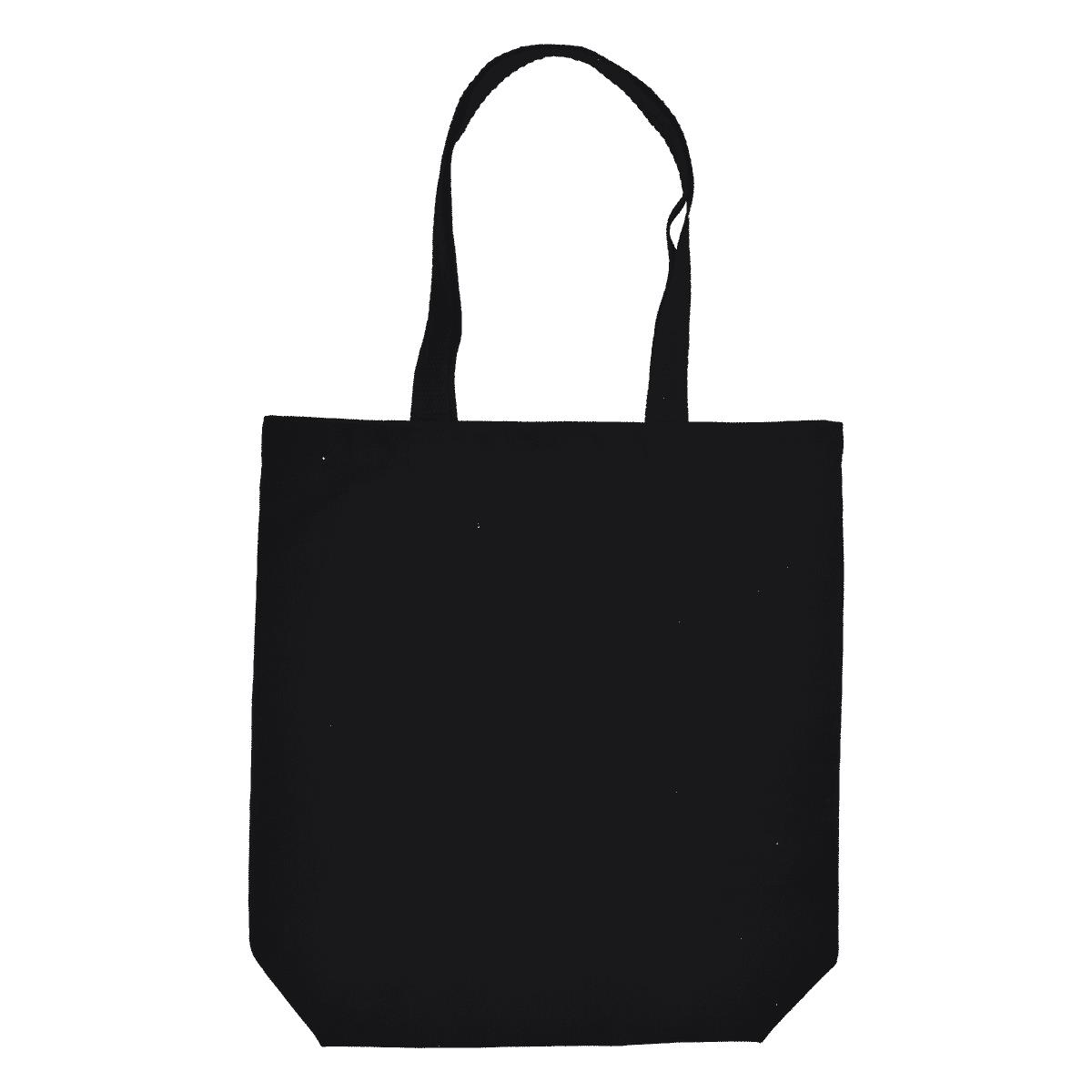 Bio-Bauwolltasche mit langen Henkeln und Bodenfalte, 300 gr/m²