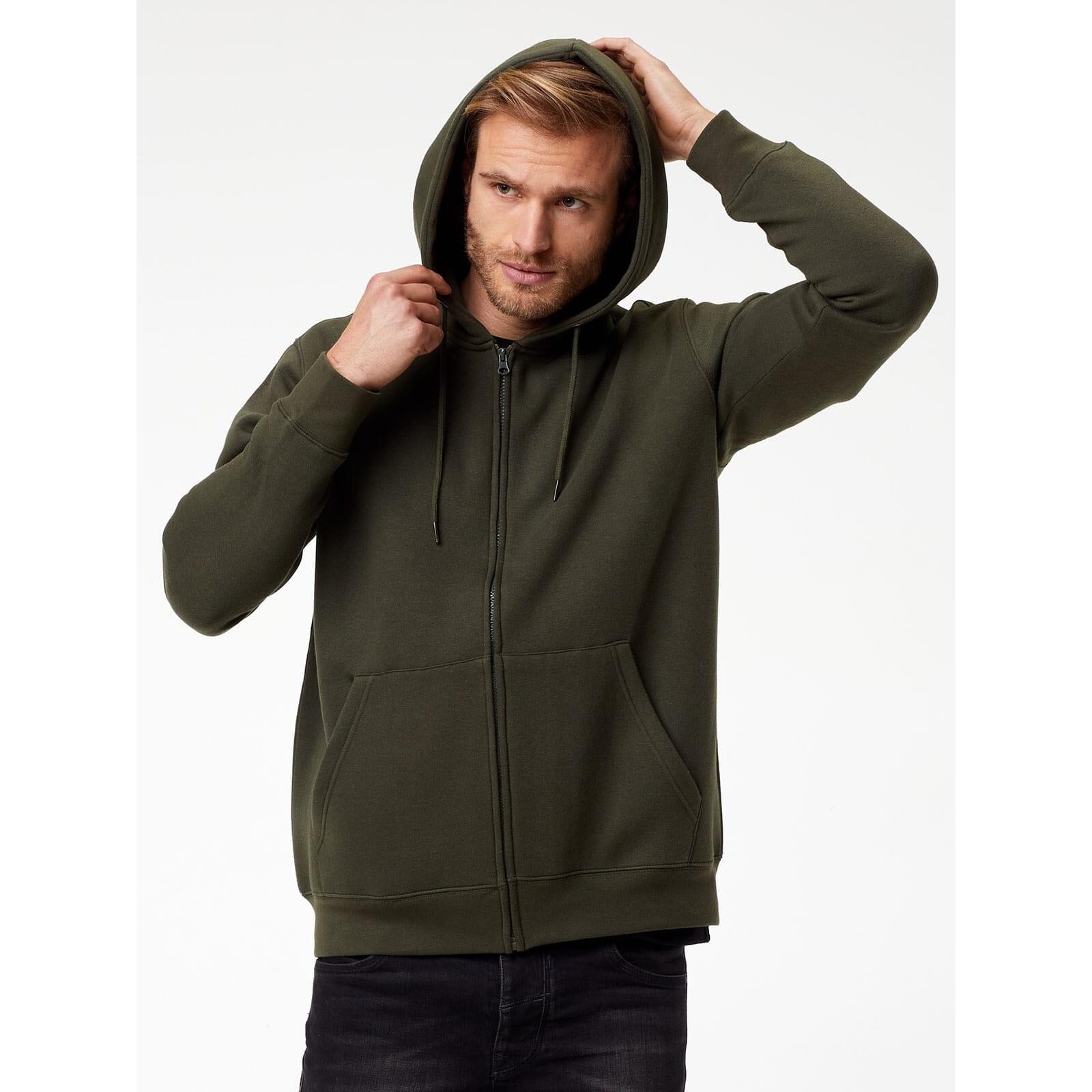 BS Vega Hoodie mit durchgehendem Reißverschluss, 280 gr/m²