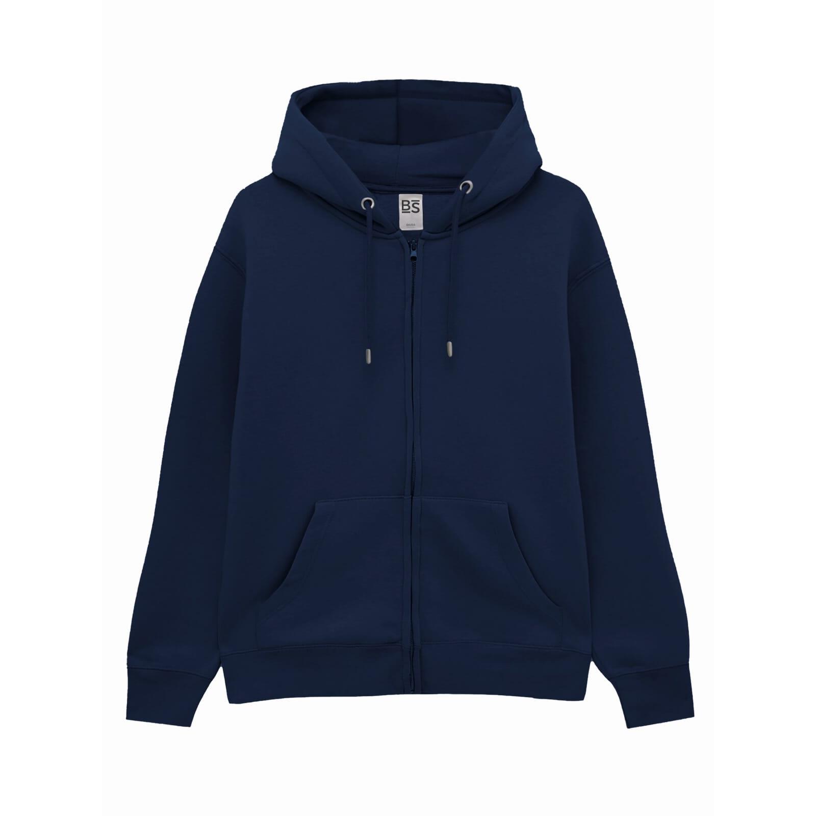 BS Vega Hoodie mit durchgehendem Reißverschluss, 280 gr/m²