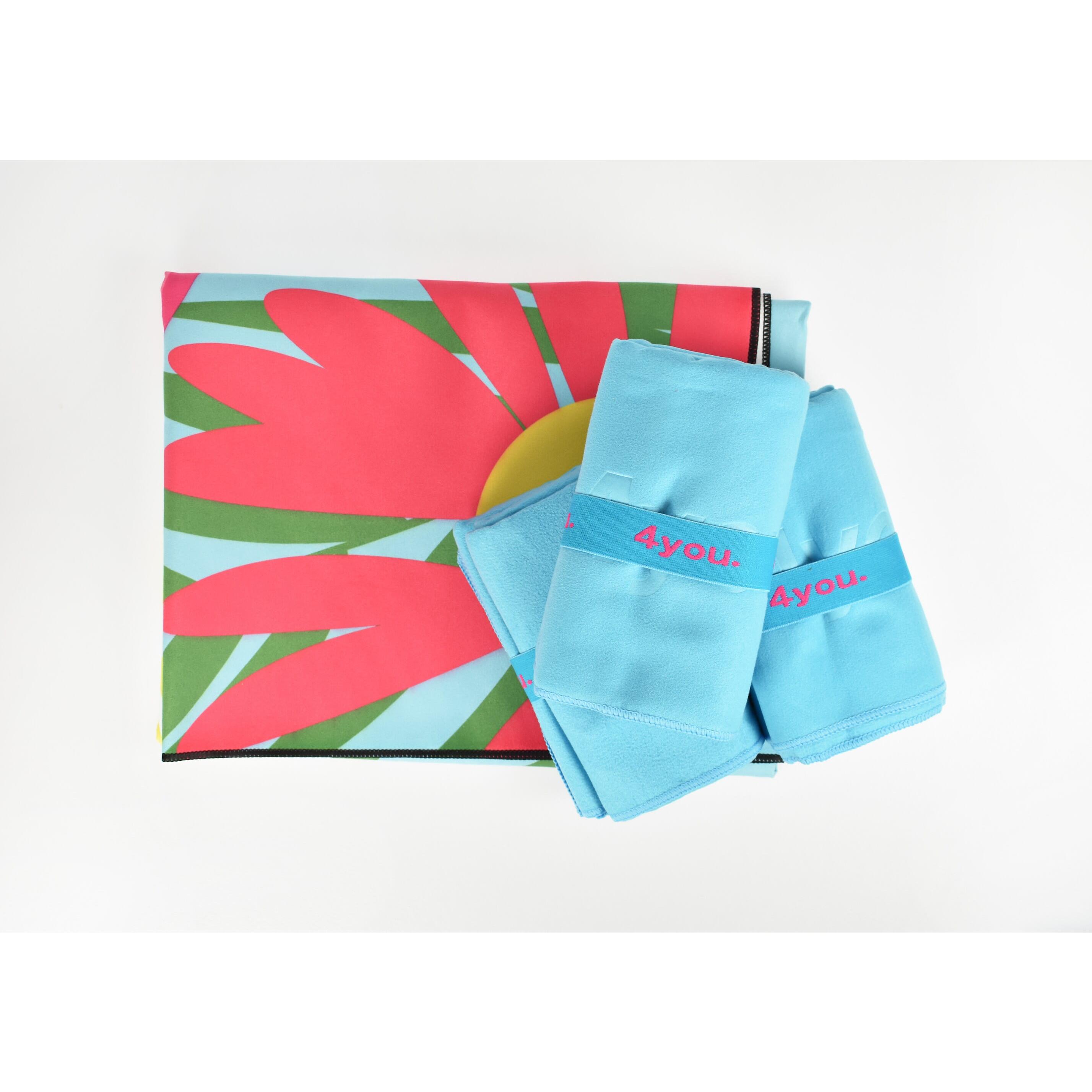 4You Mikrofaser-Sporthandtuch 75 x 130 cm vollflächiger Full-Colour-Druck