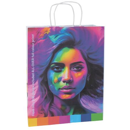 Papiertasche weiß oder ecru 350x440x160 mm