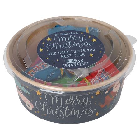 Weihnachten Bow mit Pralinen biologisch abbaubar