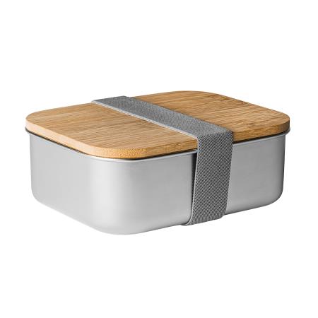 KORLAN Lunchbox aus Edelstahl mit Bambusdeckel