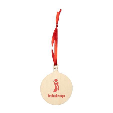 JINGLE Weihnachtsdekorationen aus Holz, Ball