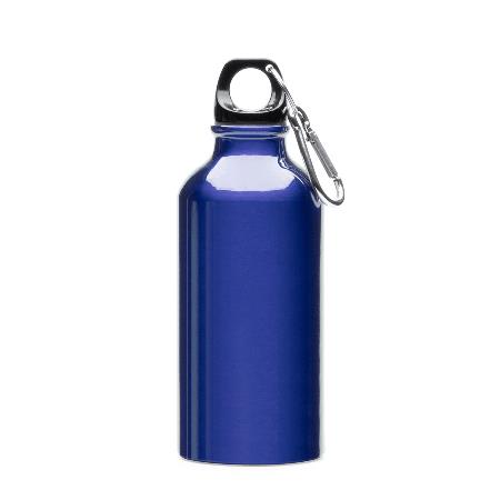 Aluminiumtrinkflasche 400 ml, Karabinerhaken, zur Sublimation