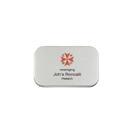 Blechdose mit Scharnier 95 x 60 x 21 mm mit 20 Pflastern
