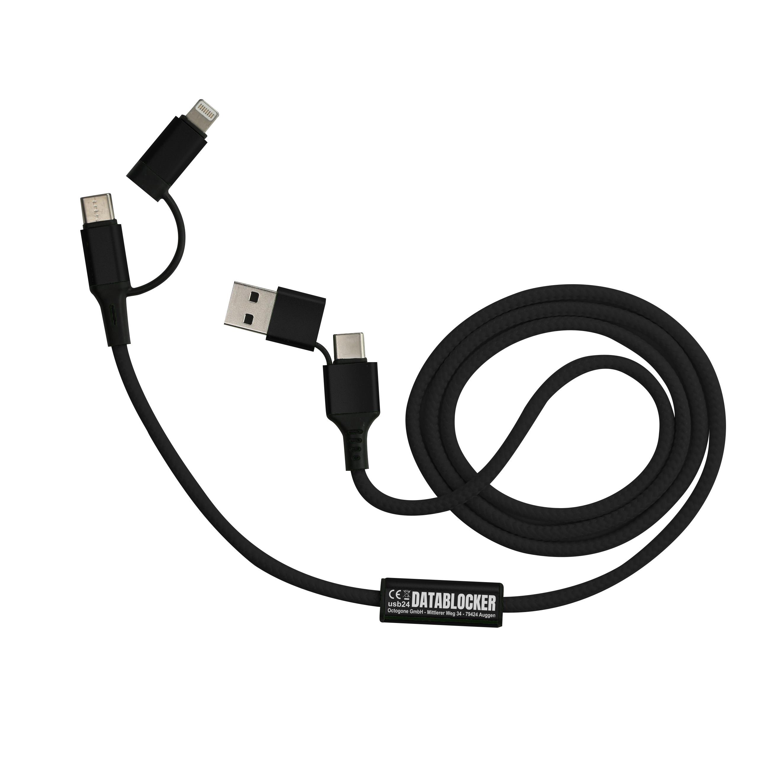 Datablocker XXL TEX-cable Ladekabel Fastcharge