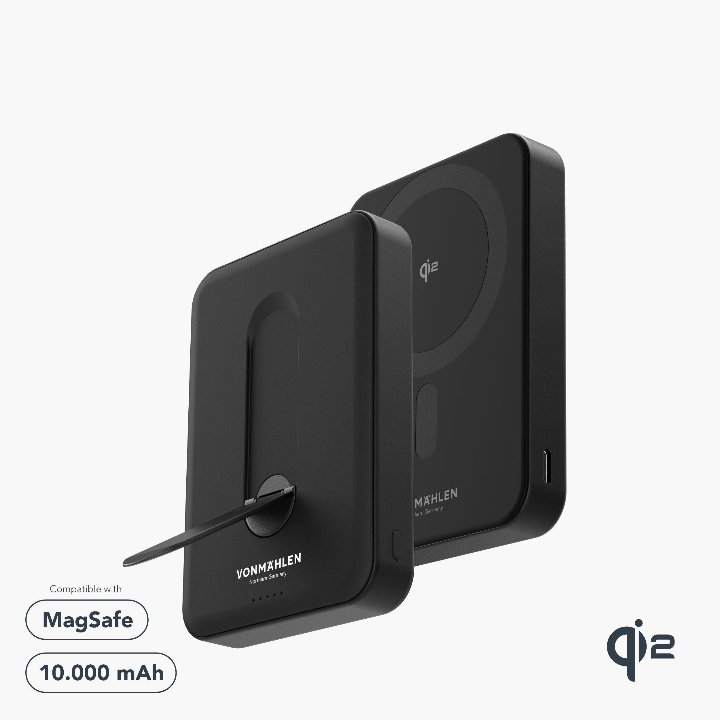Evergreen Mag 10000 mit Kickstand - Die magnetische Powerbank mit Standfunktion - Schwarz