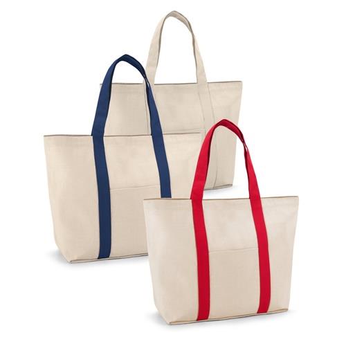 VILLE. Tragetasche aus 100% Canvas-Baumwolle mit einer Innentasche (280 g/m²)