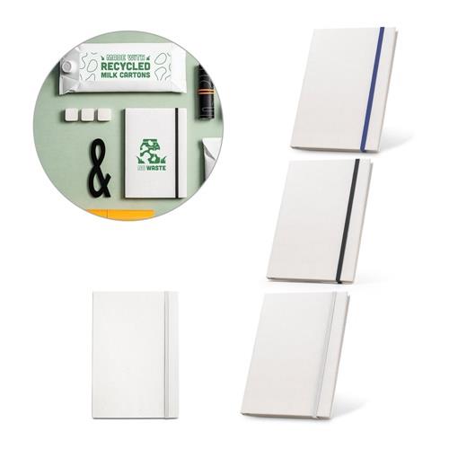 MILKY. A5-Notizblock mit Hardcover aus 100 % recyceltem Papier