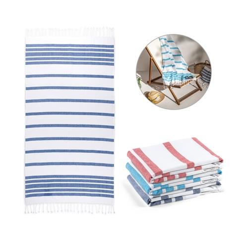 SARDENHA. Strandtuch aus Baumwolle (70% recycelt) und Polyester (30% recycelt) (180 g/m²)
