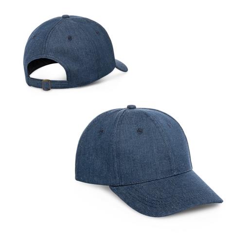 PHOEBE. Mütze aus Denim, Baumwolle und Polyester (300 g/m²)
