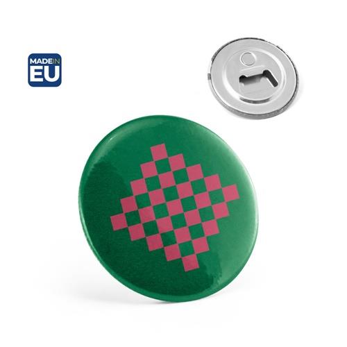 Button P´IN 12. Button P´IN 12. Runder Pin mit Magnet und Flaschenöffner