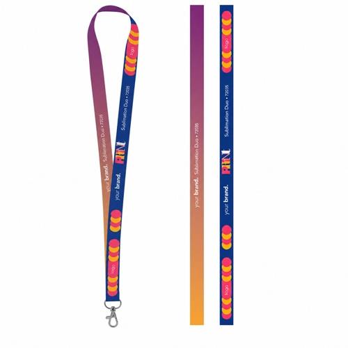 Gedrucktes Muster von Lanyard SUBLIMATION Long II (20 mm) aus Polyester