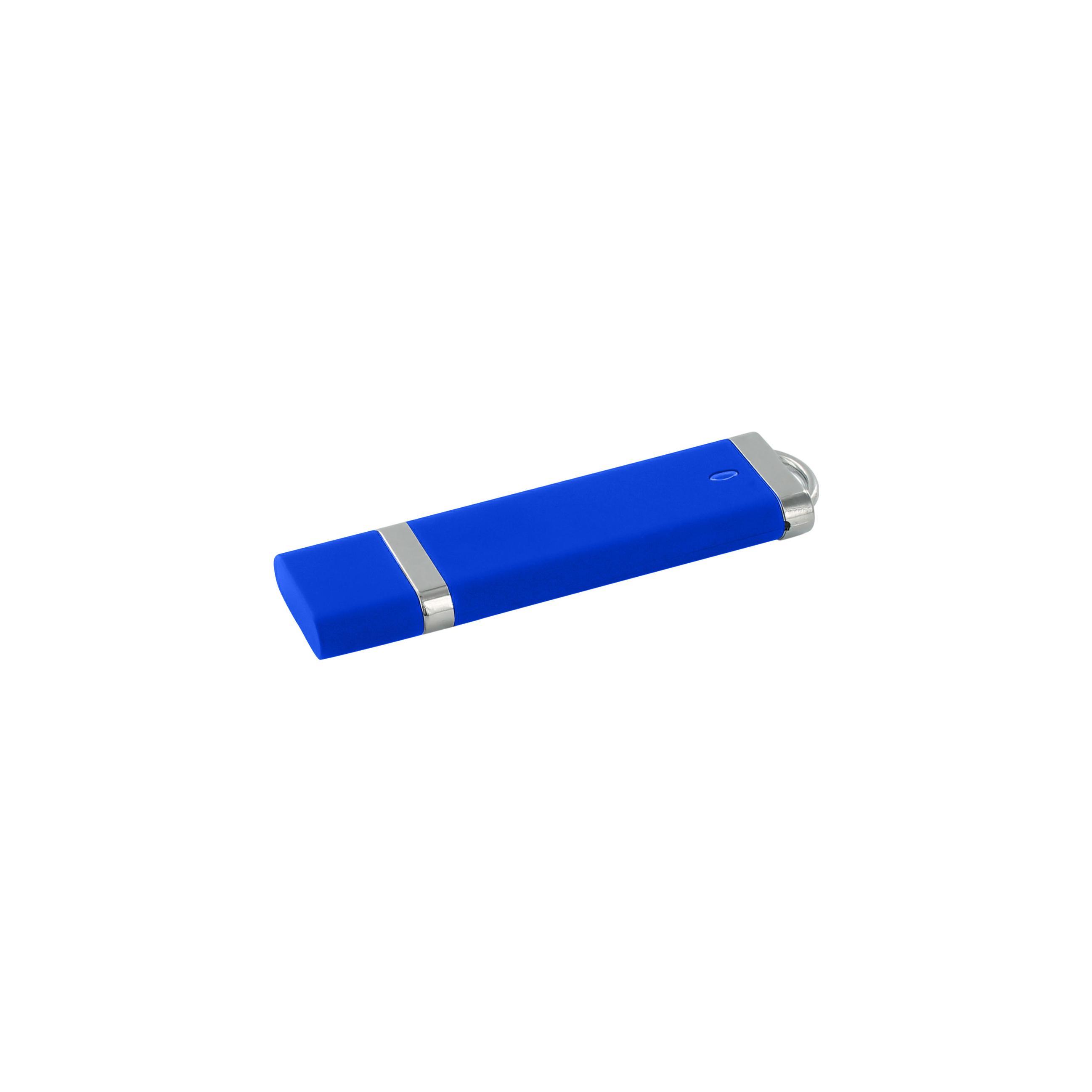 USB-Stick C10 USB 2.0 Flash Disk   2 GB Blau matt (gummiert)