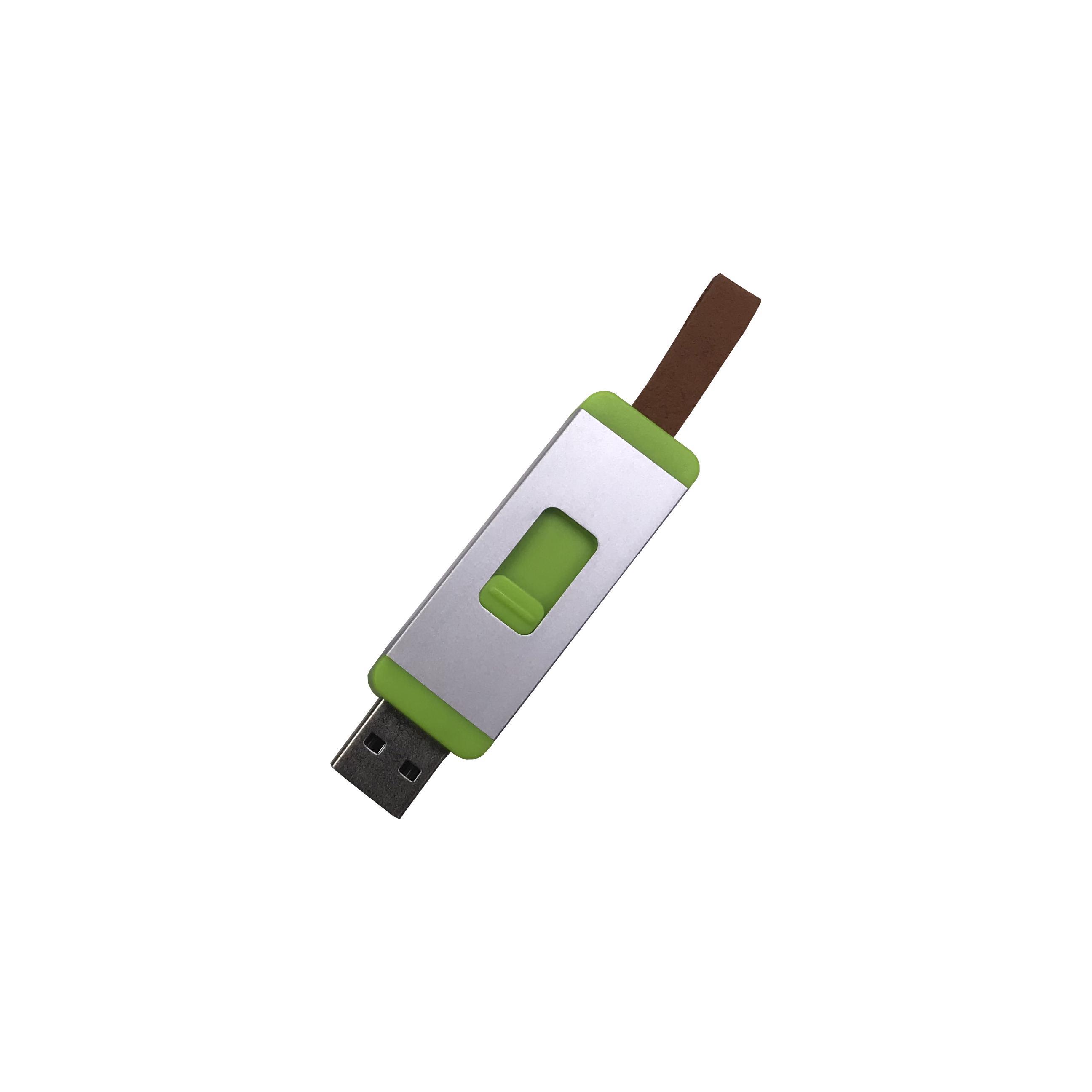 USB-Stick F95 USB 2.0 Flash Disk  32 GB Silber/Grün