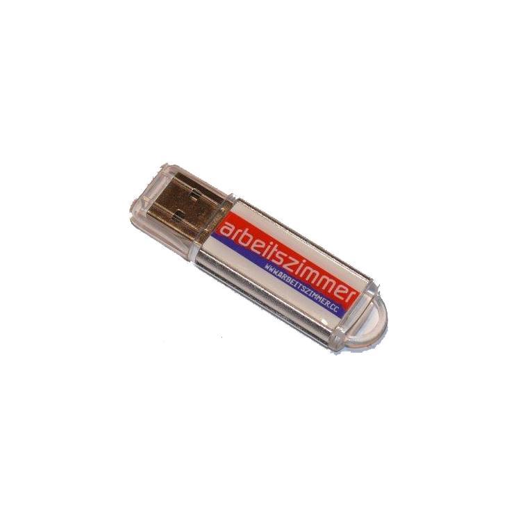 USB-Stick F47 Doming USB 2.0 Flash Disk   1 GB Silber