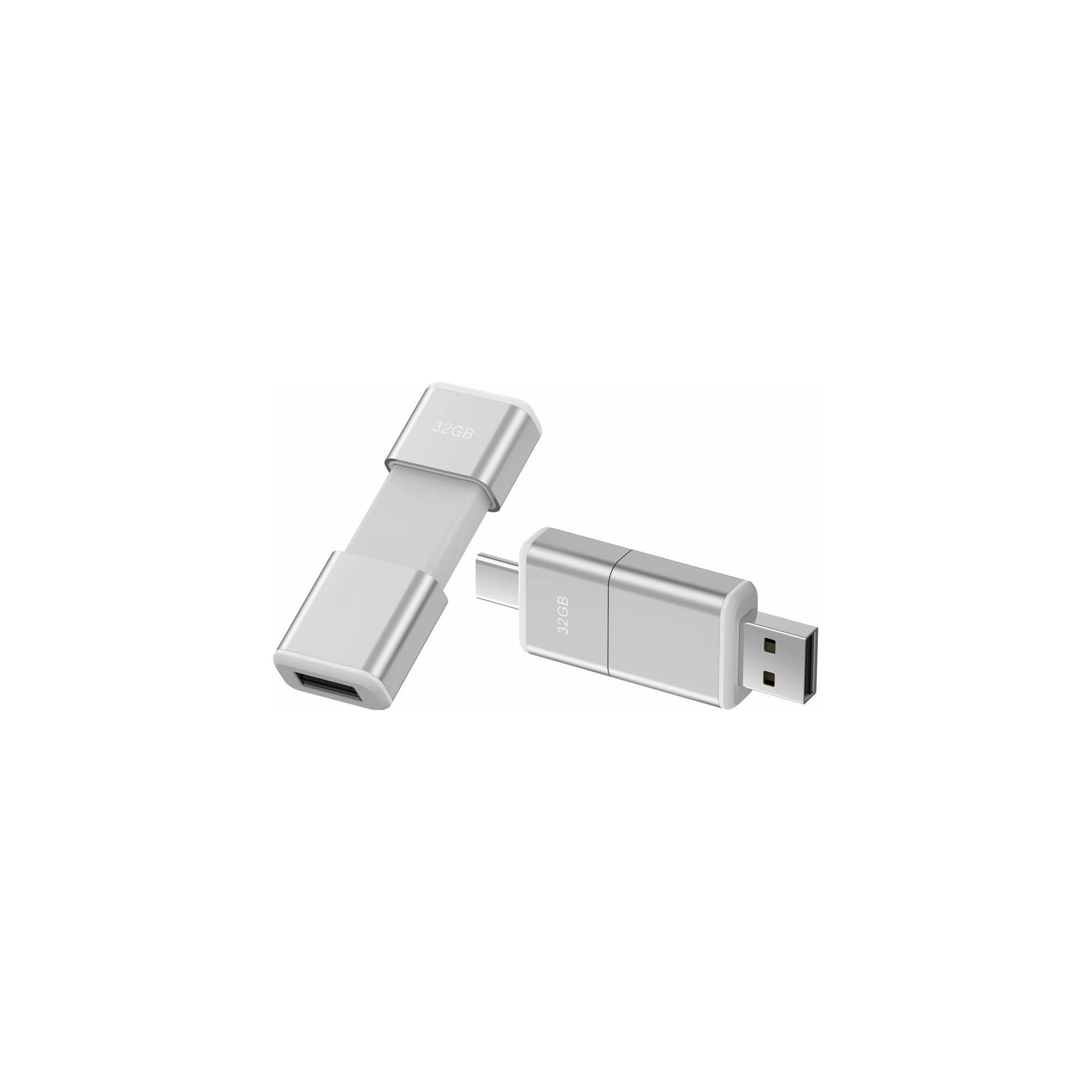 Modell OTG F49 Typ C USB 3.0 Flash Disk 128 GB Weiß