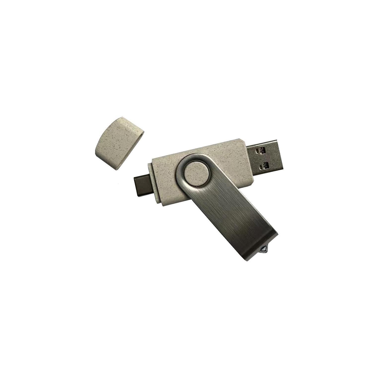 Modell C05 Weizenstroh Typ C USB 2.0 Flash Disk   4 GB Weizenstroh PMS
