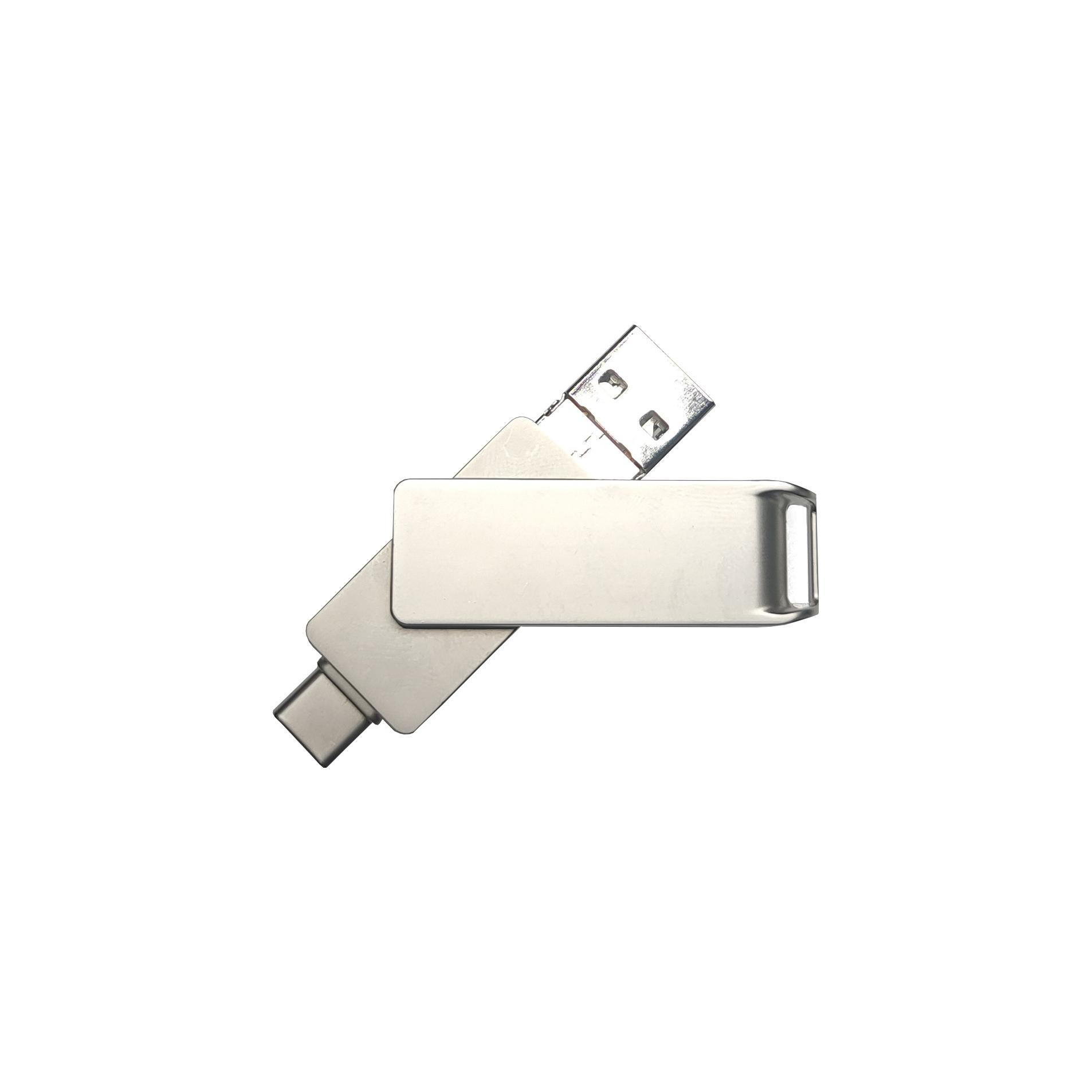 USB-Stick 4in1 OTG 03 USB 3.0 Flash Disk  64 GB Silber