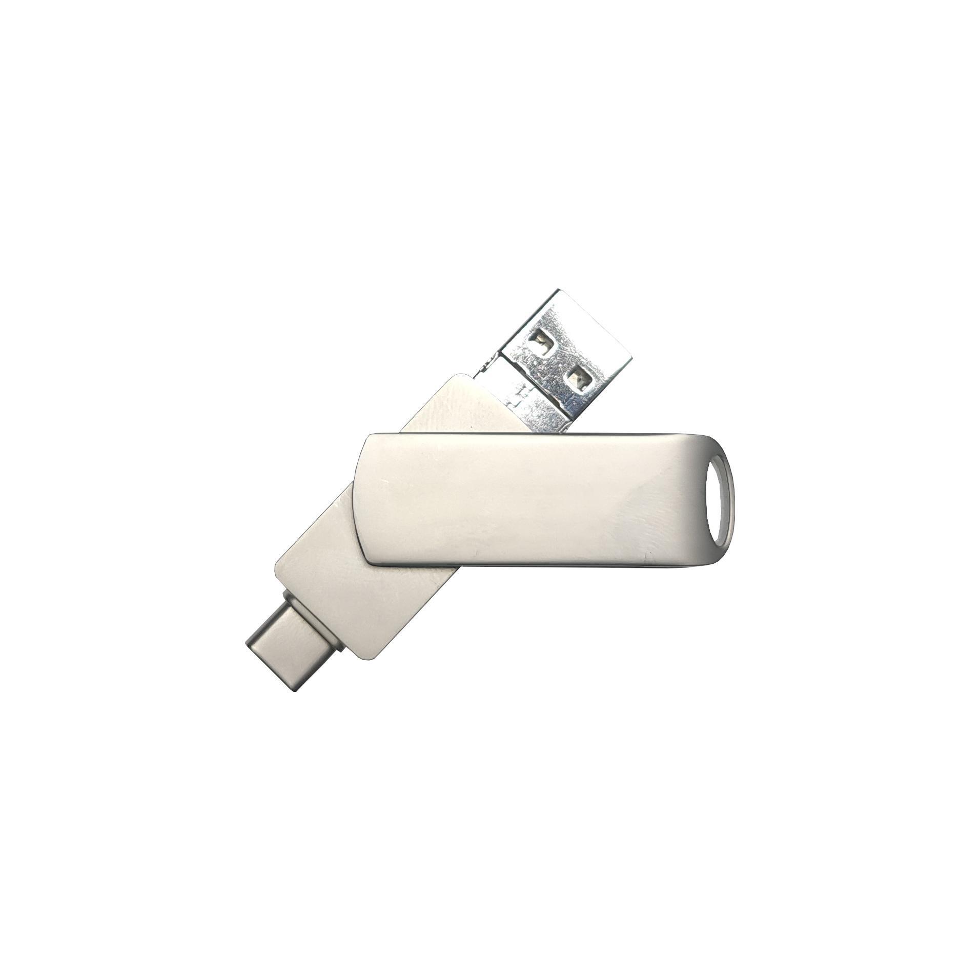 USB-Stick 4in1 OTG 04 USB 3.0 Flash Disk  64 GB Silber