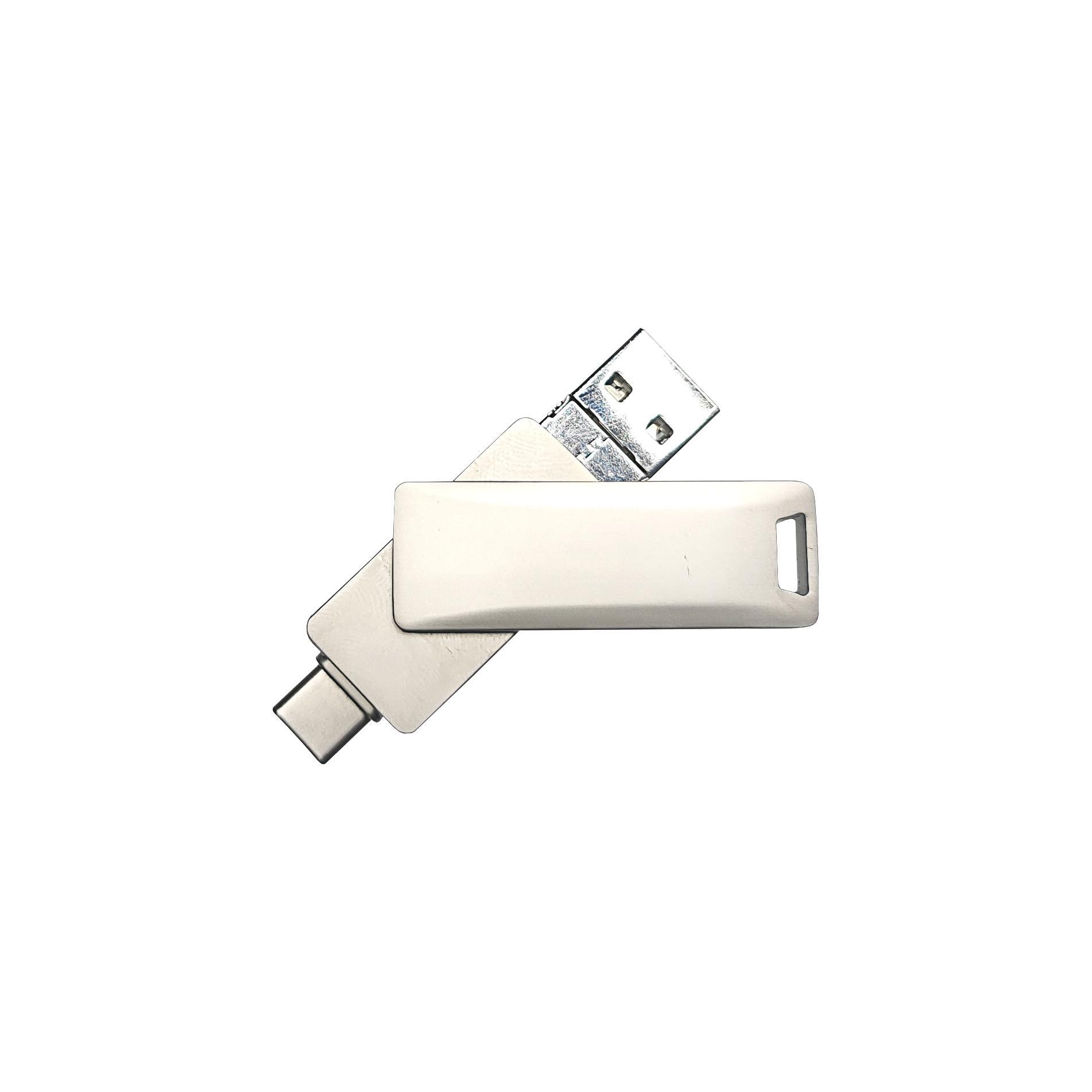 USB-Stick 4in1 OTG 07 USB 3.0 Flash Disk  64 GB Silber