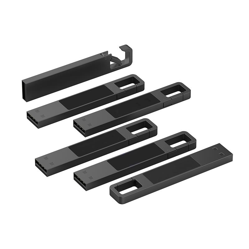 USB-Stick LED 03 USB 2.0 COB   4 GB Schwarz