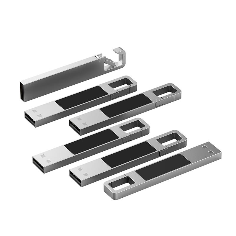USB-Stick LED 03 USB 2.0 COB  16 GB Silber