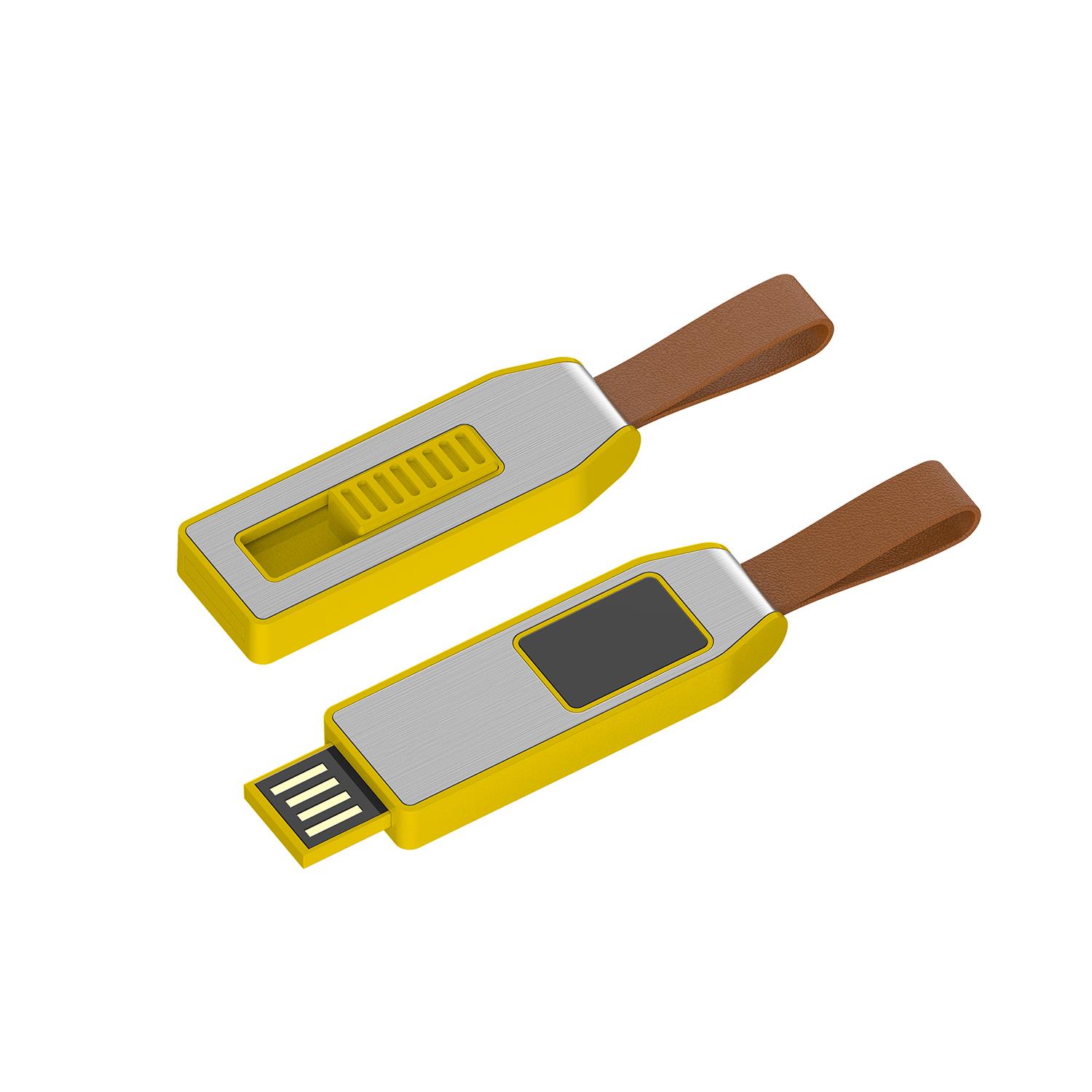 USB-Stick LED 04 USB 2.0 COB   2 GB Gelb