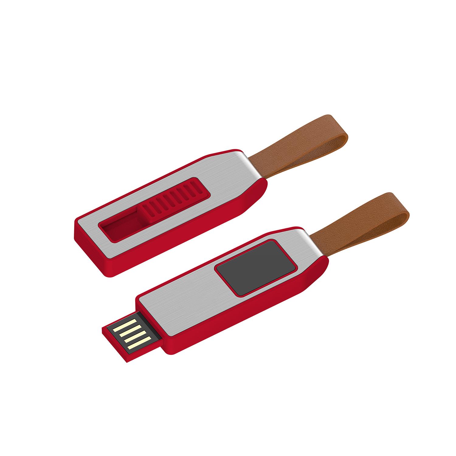 USB-Stick LED 04 USB 2.0 COB   4 GB Rot