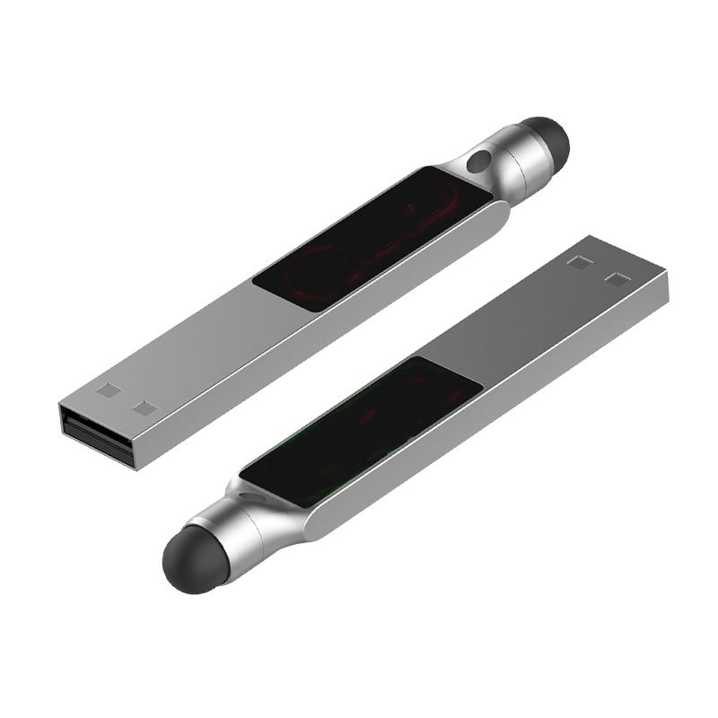 USB-Stick LED 06 USB 2.0 COB   2 GB Silber