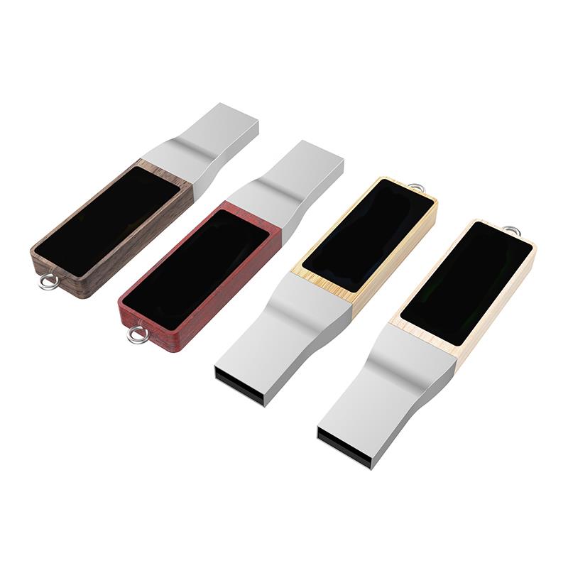 USB-Stick LED 10 USB 2.0 COB  32 GB Ahorn