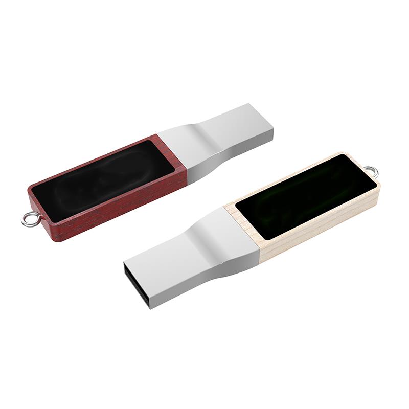 USB-Stick LED 10 USB 3.0 COB 128 GB Rotholz